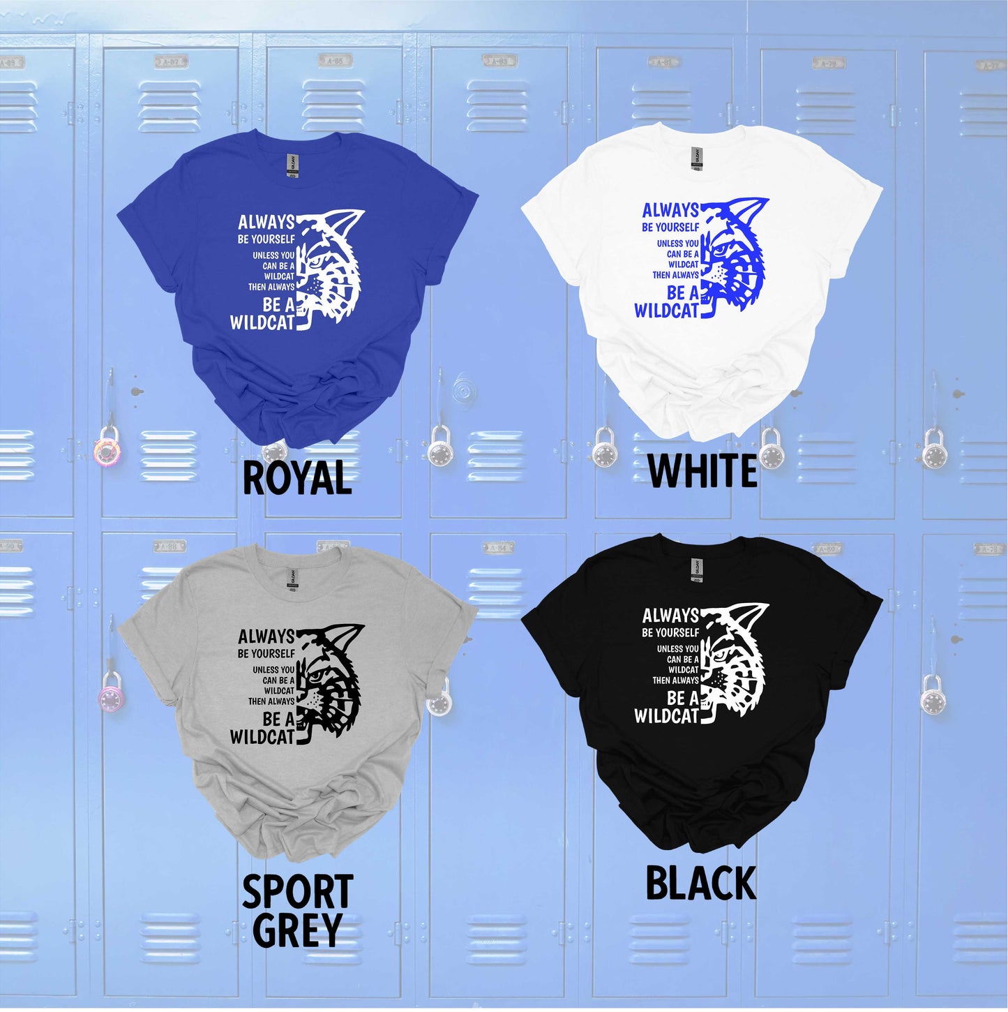 Be a Wildcat t-shirt with vintage wildcat head image 4