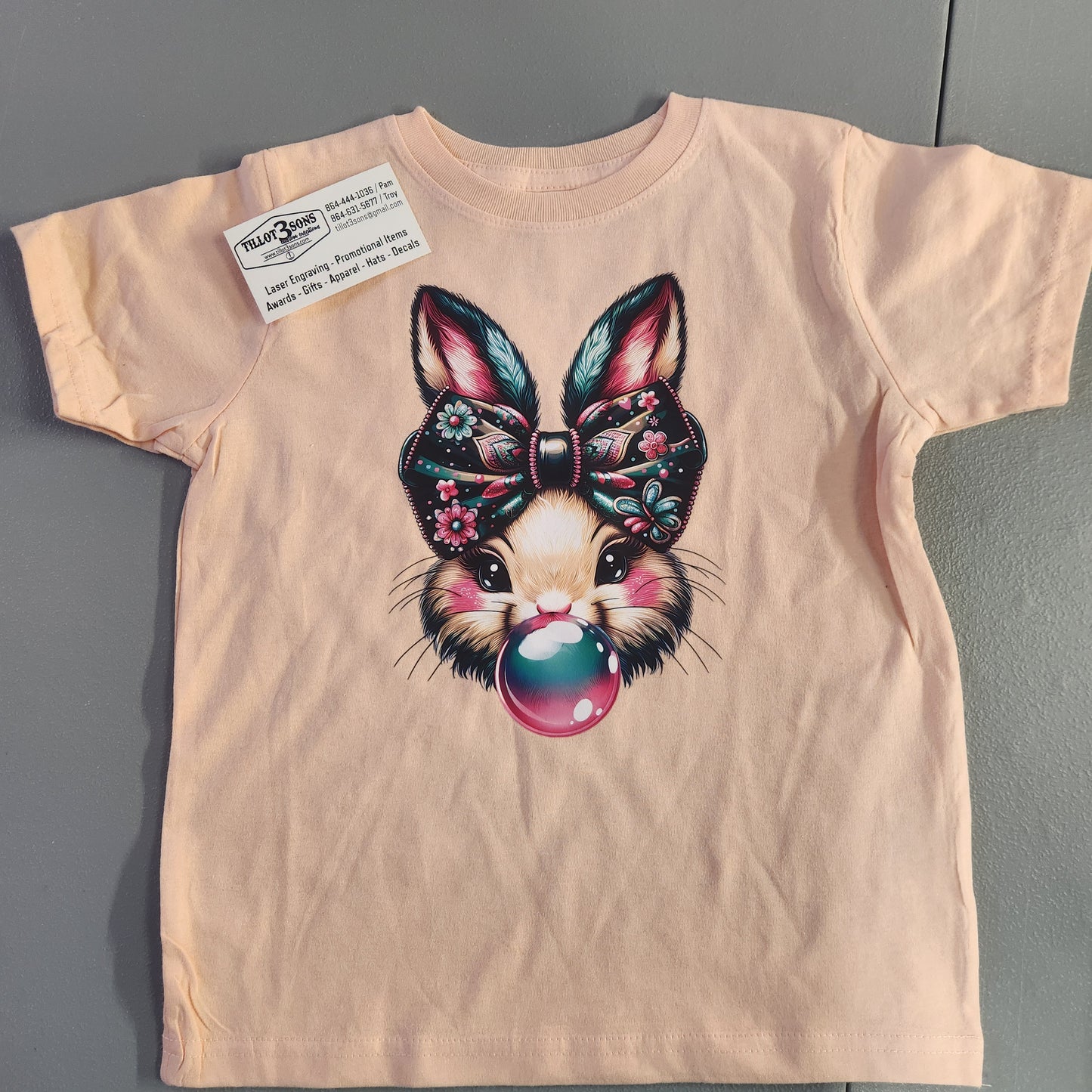 Bubble Gum Bunnies -Infant and toddler t-shirts