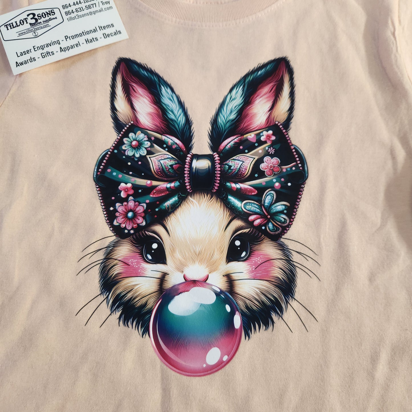Bubble Gum Bunnies -Infant and toddler t-shirts