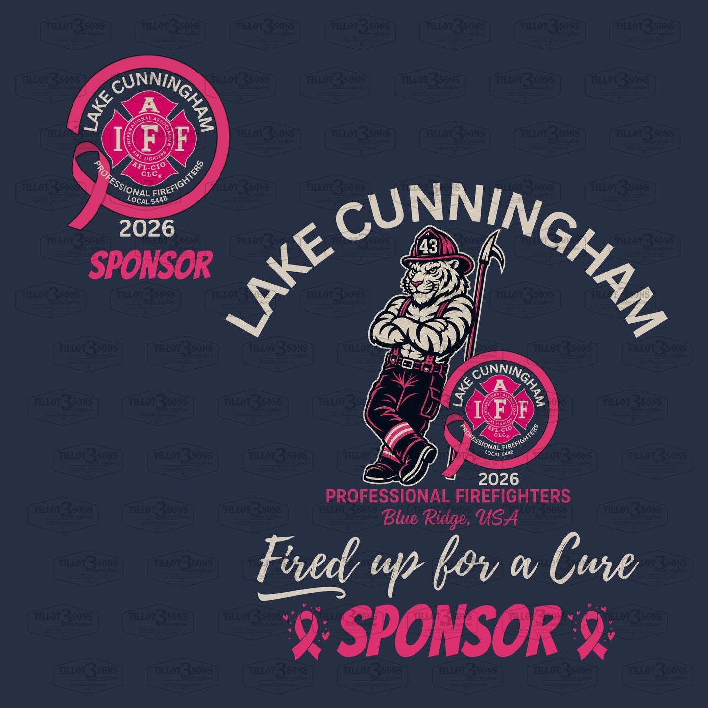 Lake Cunningham Fire Department - IAFF Breast Cancer Awareness t-shirts 2026