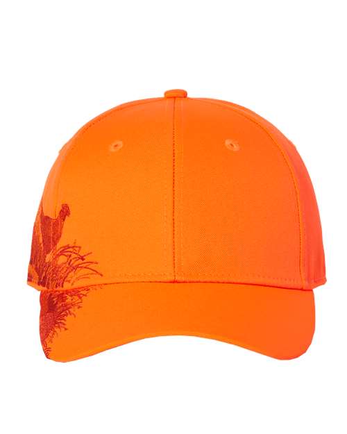 DRI-DUCK HEADWEAR Pheasant Cap - D3261 Taupe with laser engraved patch added to the front