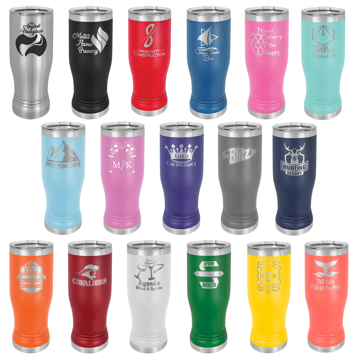 Personalized Laser Engraved Pilsner Polar Camel 14 oz or 20 oz image 2