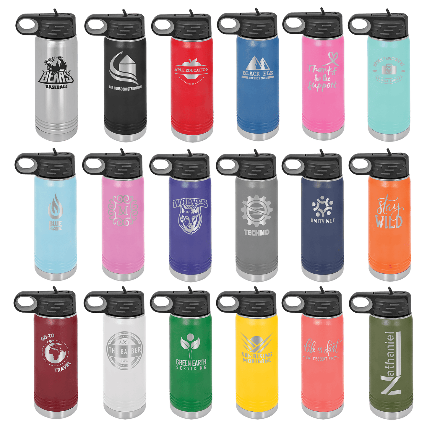 20 oz Polar Camel Water Bottle image 1