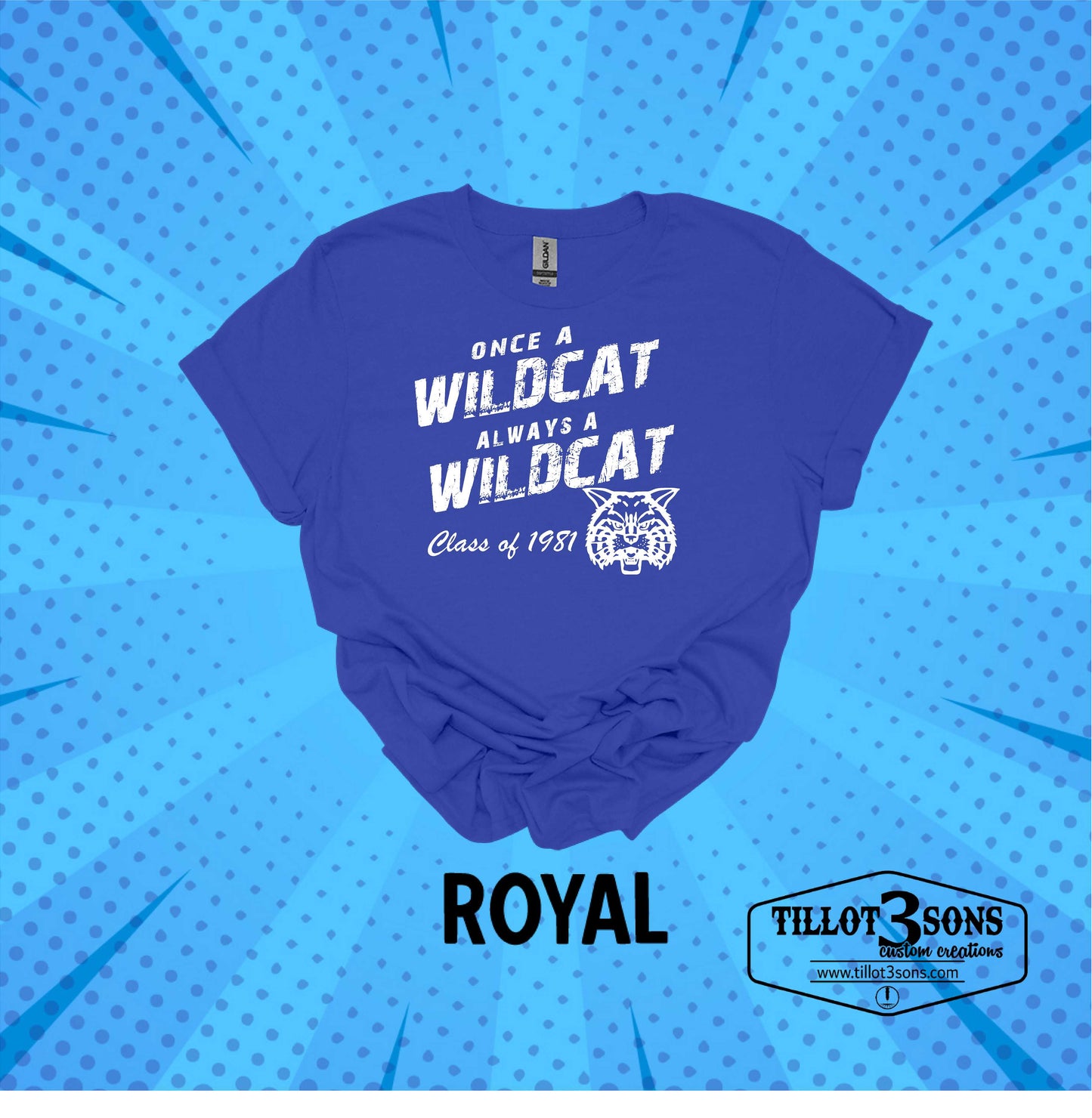 Woodmont Wildcat Alumni shirt - your class year added! image 2