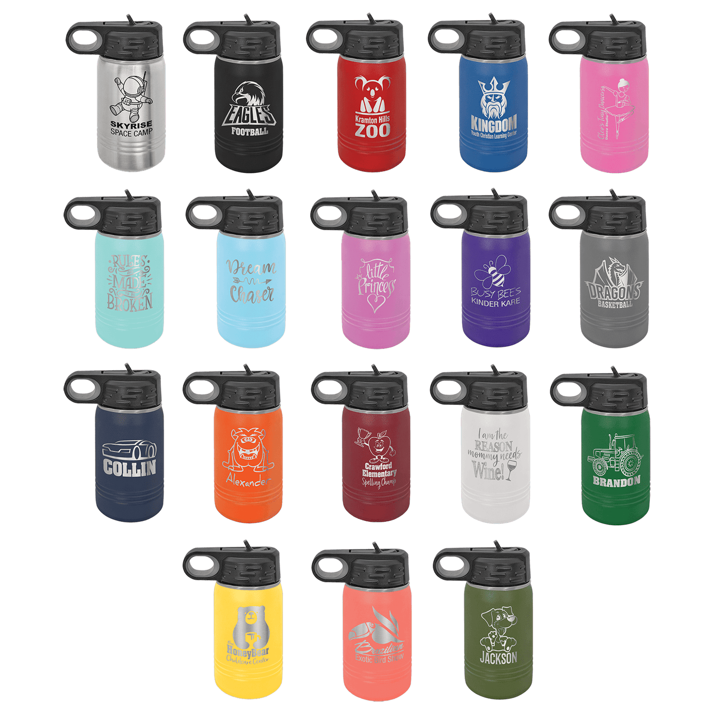 12 oz Polar Camel Water Bottle image 1