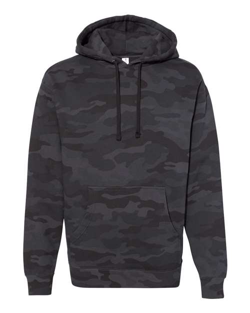 Black Camo - Heavyweight Hooded Sweatshirt