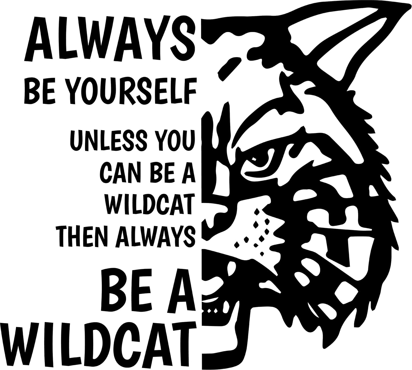 Be a Wildcat t-shirt with vintage wildcat head image 1