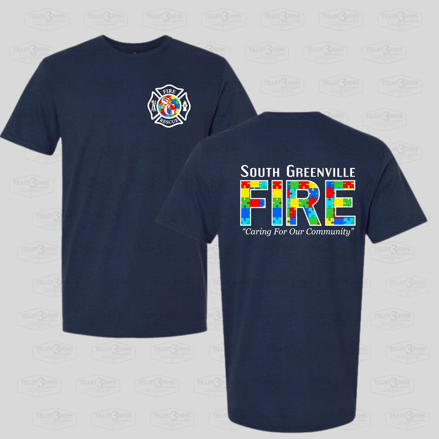 South Greenville Fire Department - Autism Awareness t-shirt