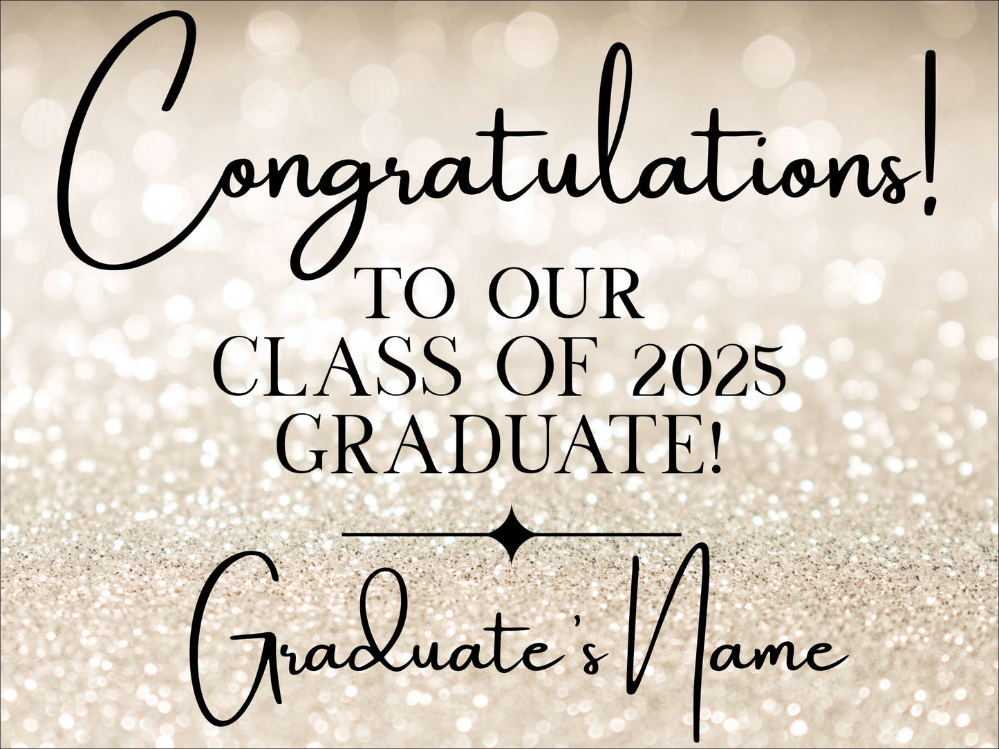 Graduation Yard Signs - Custom made with School Mascot and Graduates Photo