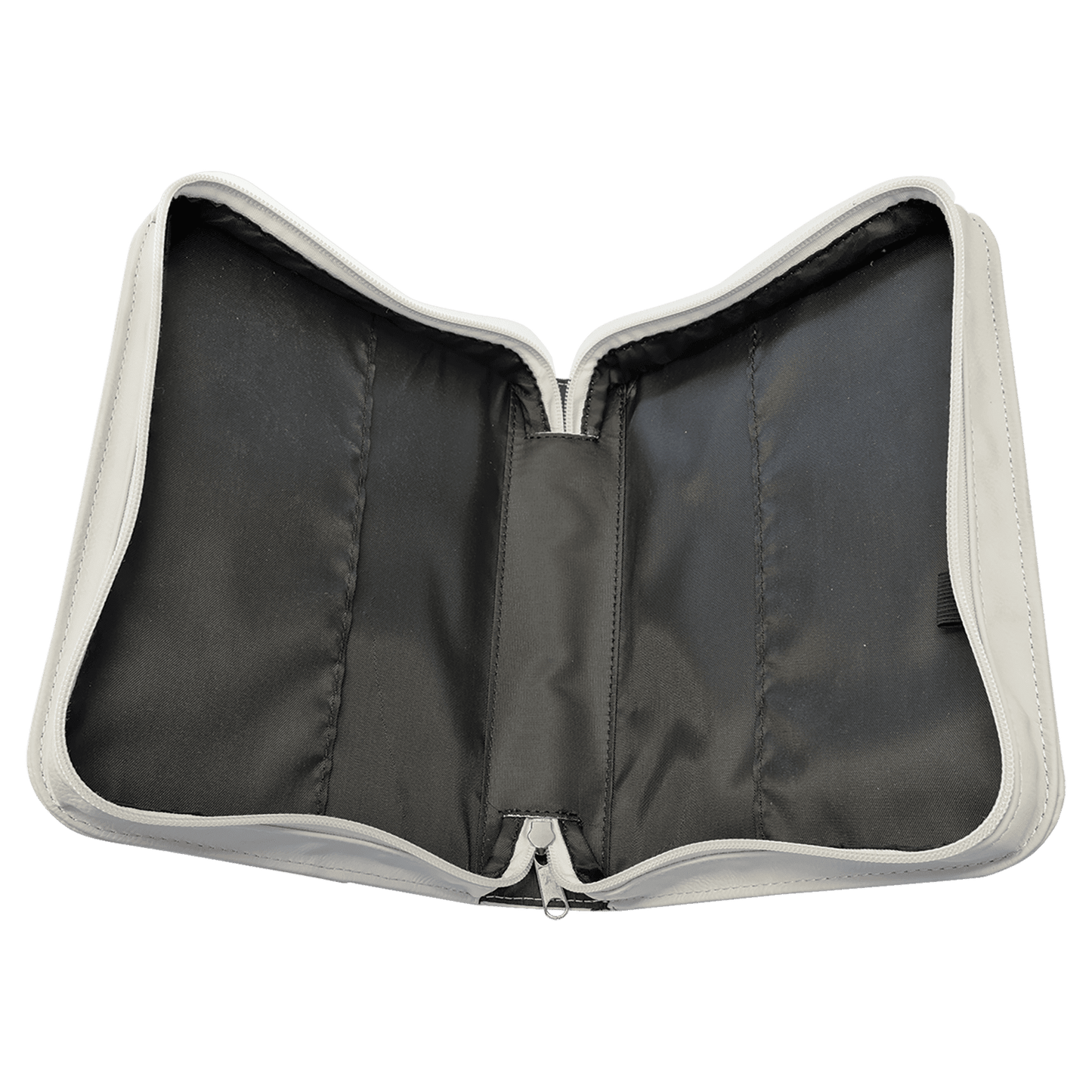 Bible cover carrying case with zipper - personalized leatherette cover