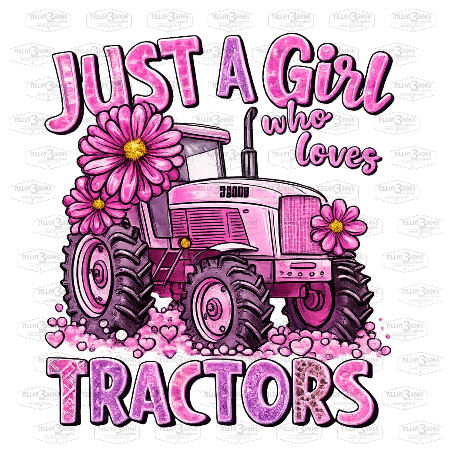 Just a Girl Who Loves Tractors - Youth t-shirt