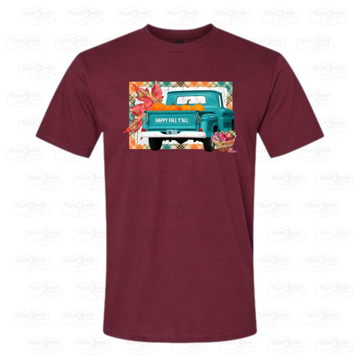 Happy Fall Y'All with 60's truck | graphics t-shirt