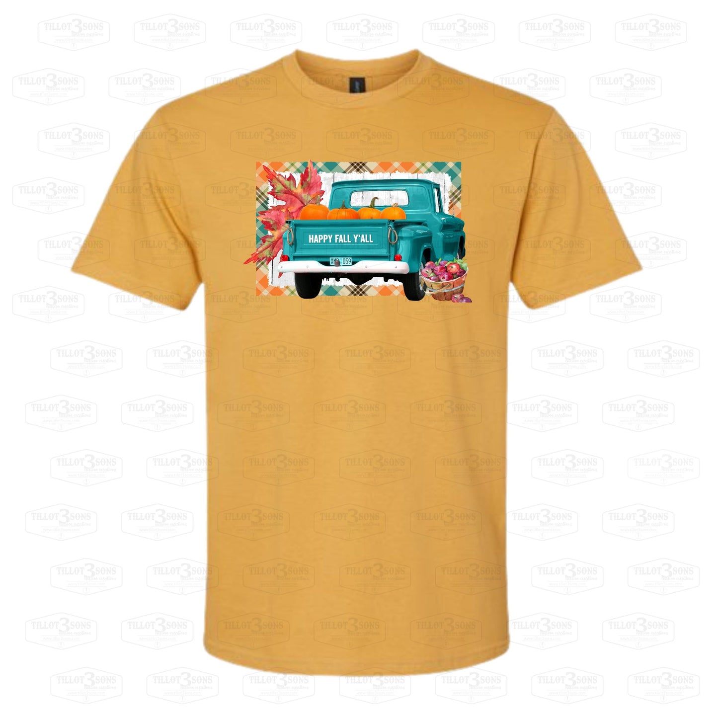 Happy Fall Y'All with 60's truck | graphics t-shirt