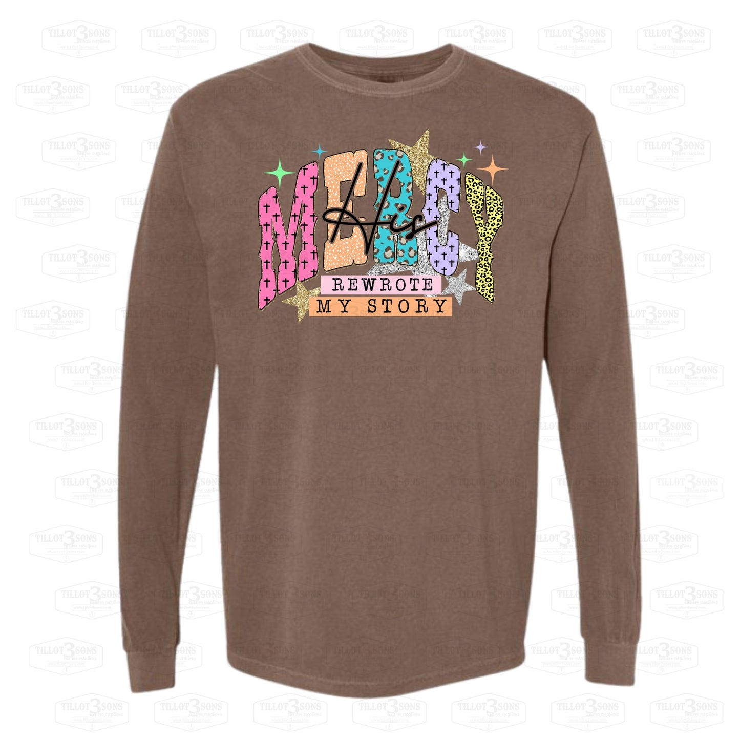 His Mercy Rewrote My Story | graphics t-shirt