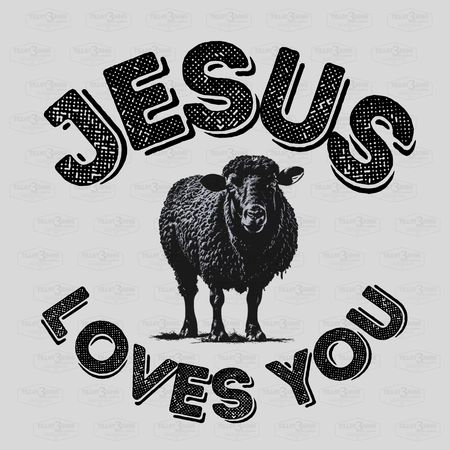 Jesus Loves You (black sheep) - Celebrate Recovery at OPC t-shirt