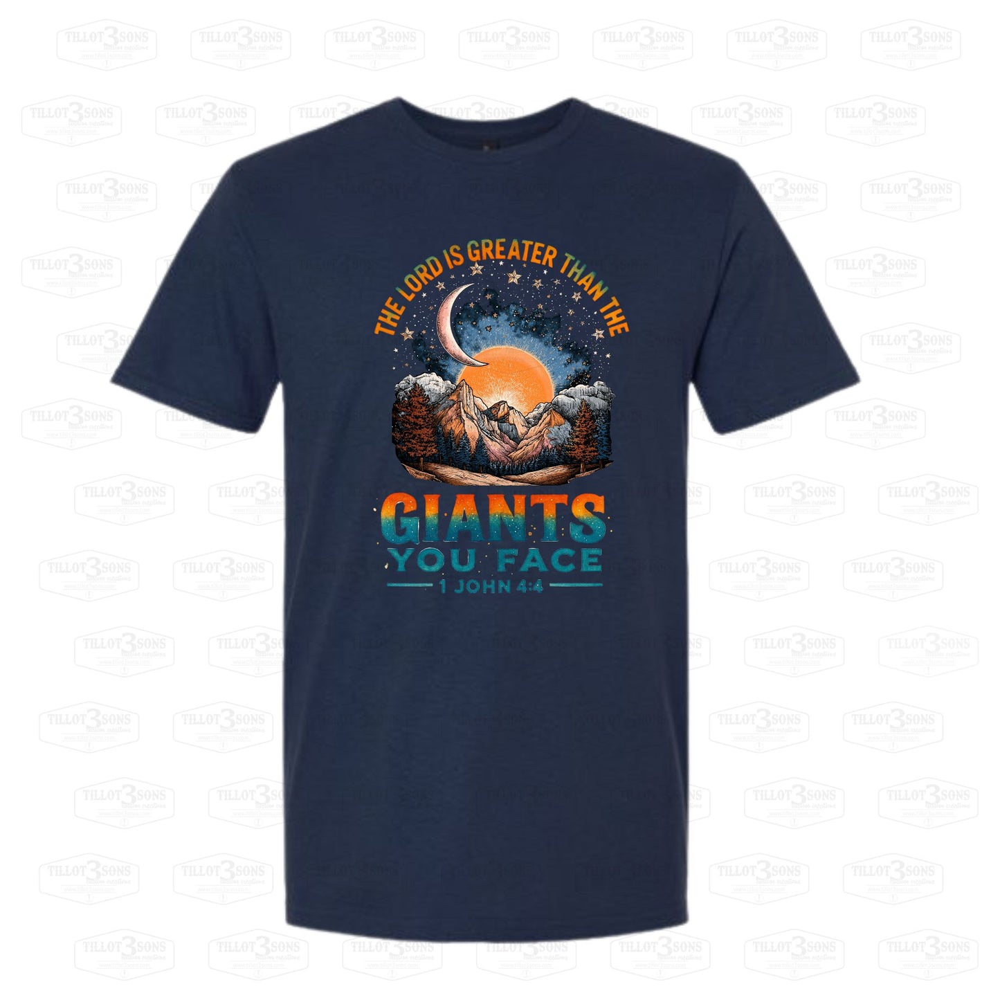 The Lord is Greater than the Giants you face | graphics t-shirt