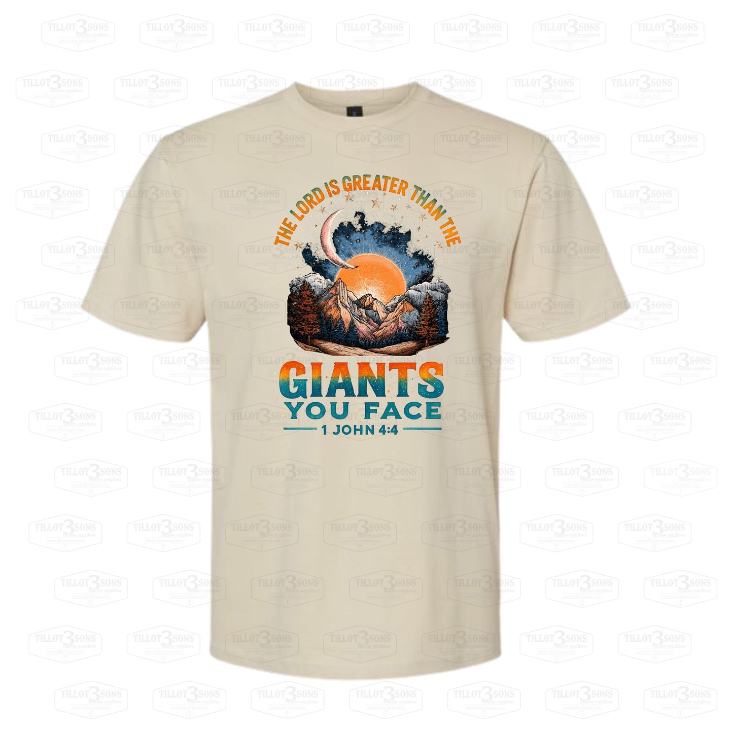 The Lord is Greater than the Giants you face | graphics t-shirt