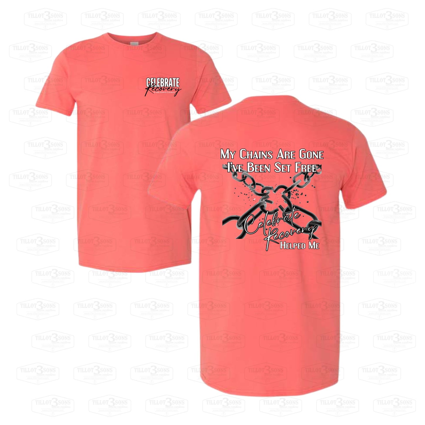 My Chains are Gone - Celebrate Recovery at OPC t-shirt
