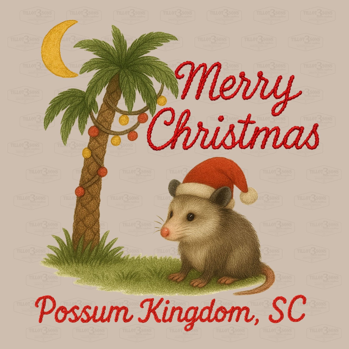 Merry Christmas from Possum Kingdom | graphics t-shirt