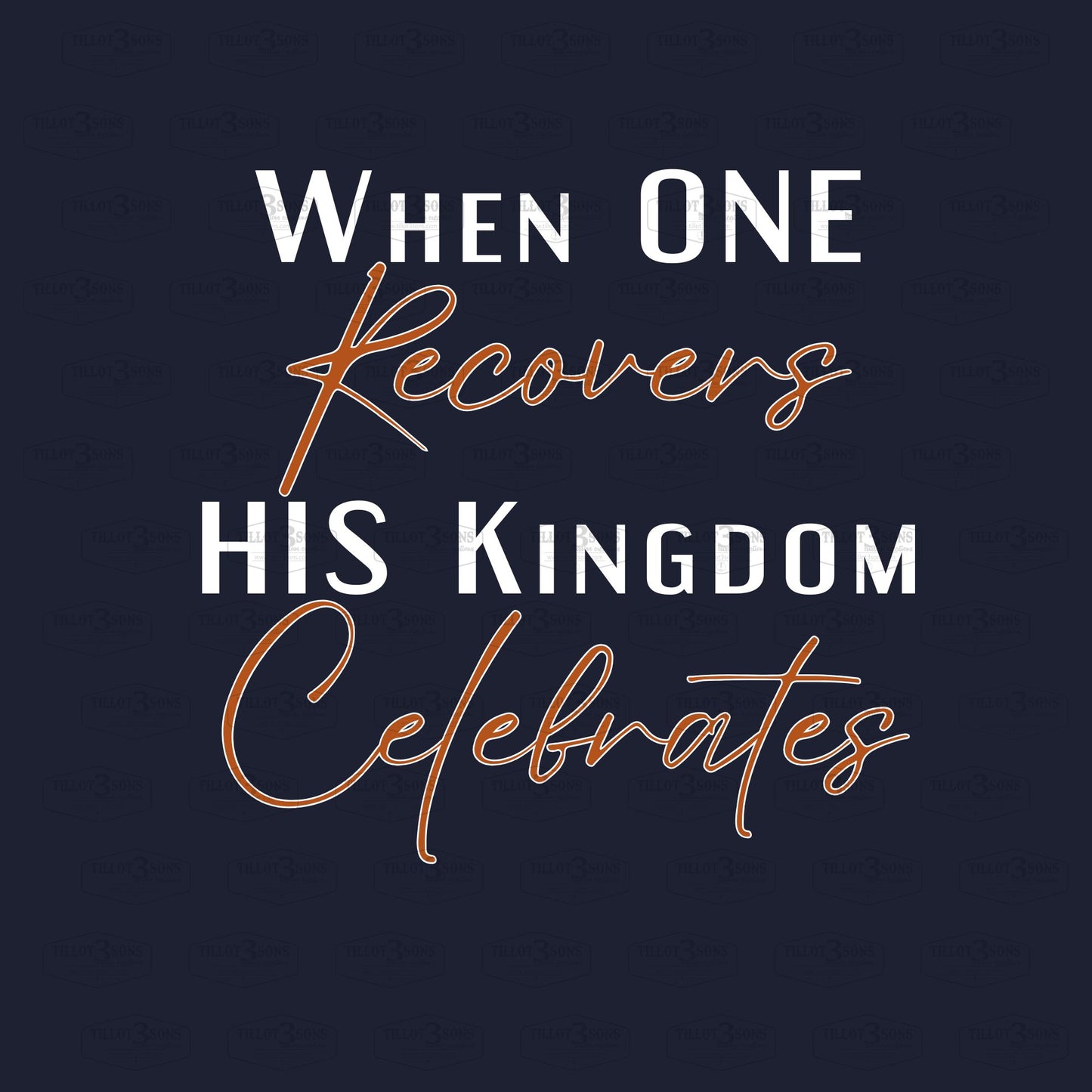 When One Recovers - Celebrate Recovery at OPC t-shirt