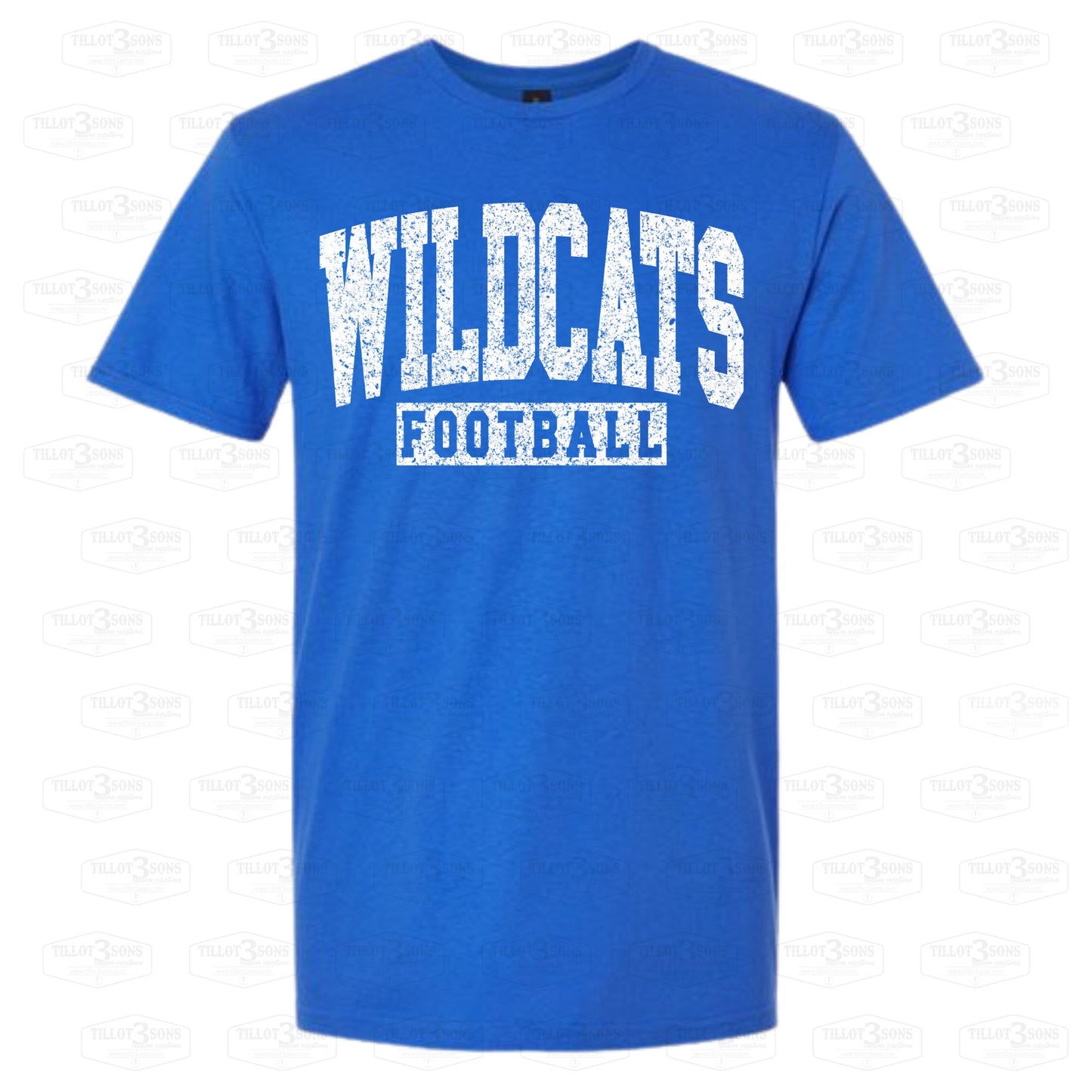 Wildcats Football - Grunge Effect shirt