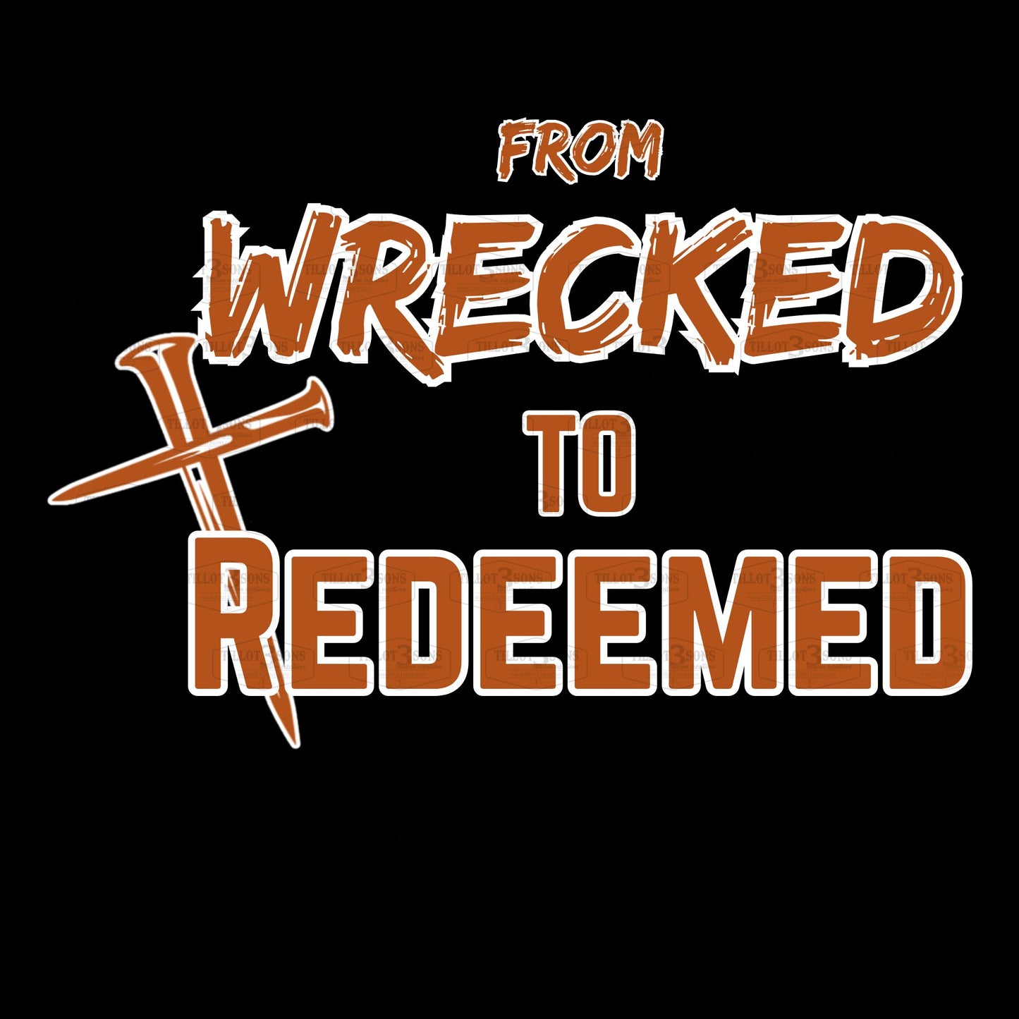 Wrecked to Redeemed - Celebrate Recovery at OPC t-shirt