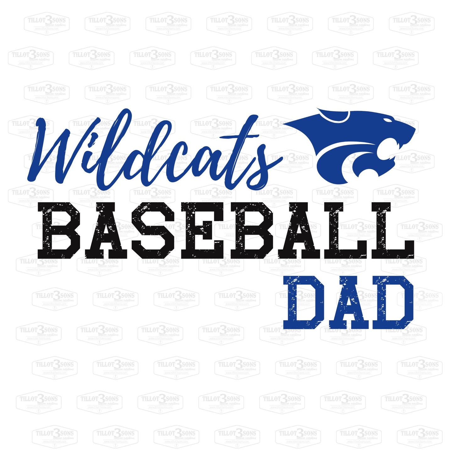 Custom Softball team shirts with mascot - Wildcats,Tigers, Rams, Panthers and ore