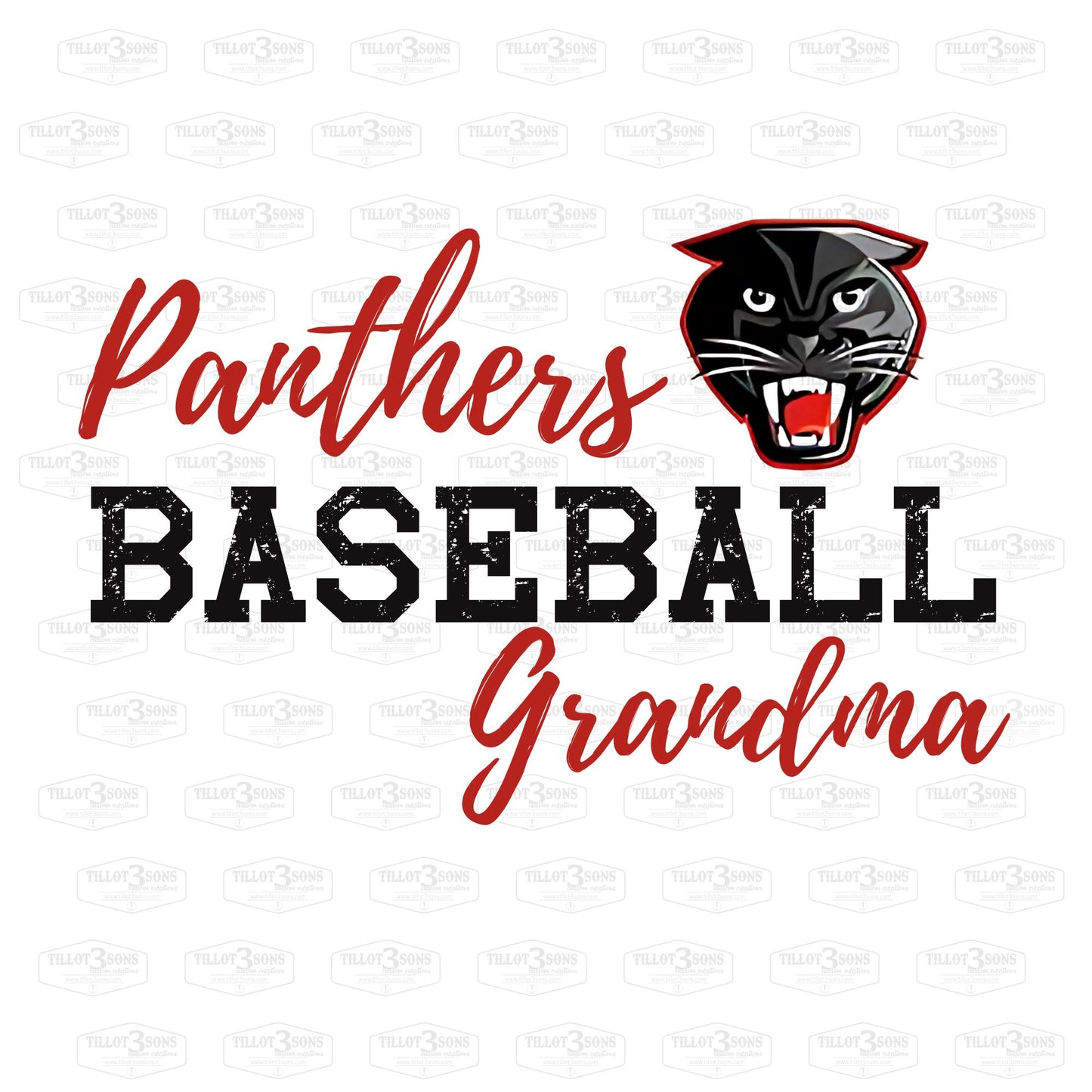 Custom Softball team shirts with mascot - Wildcats,Tigers, Rams, Panthers and ore