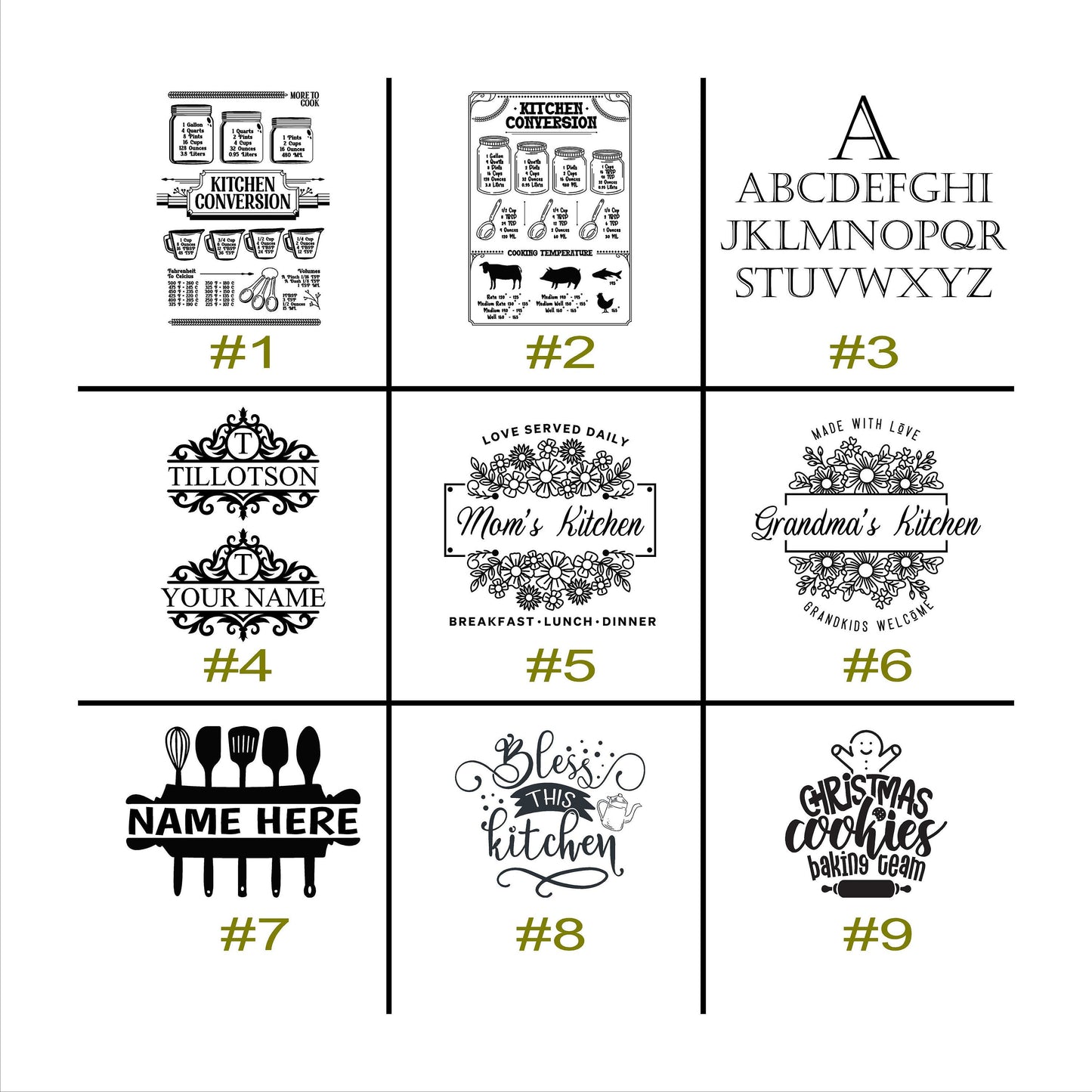 Cutting Board Cookbook Easel/Stand - Personalized