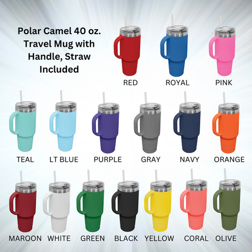 40 oz Travel Mug with Handle