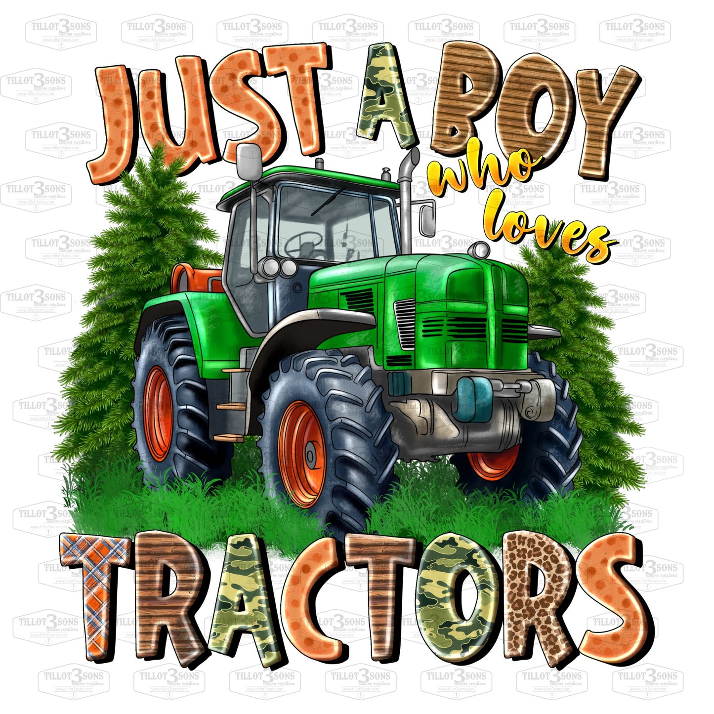 Just a Boy Who Loves Tractors - Youth t-shirt