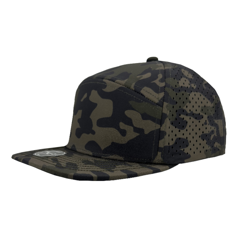 Zapped Osprey Camo hats with optional laser engraved patch