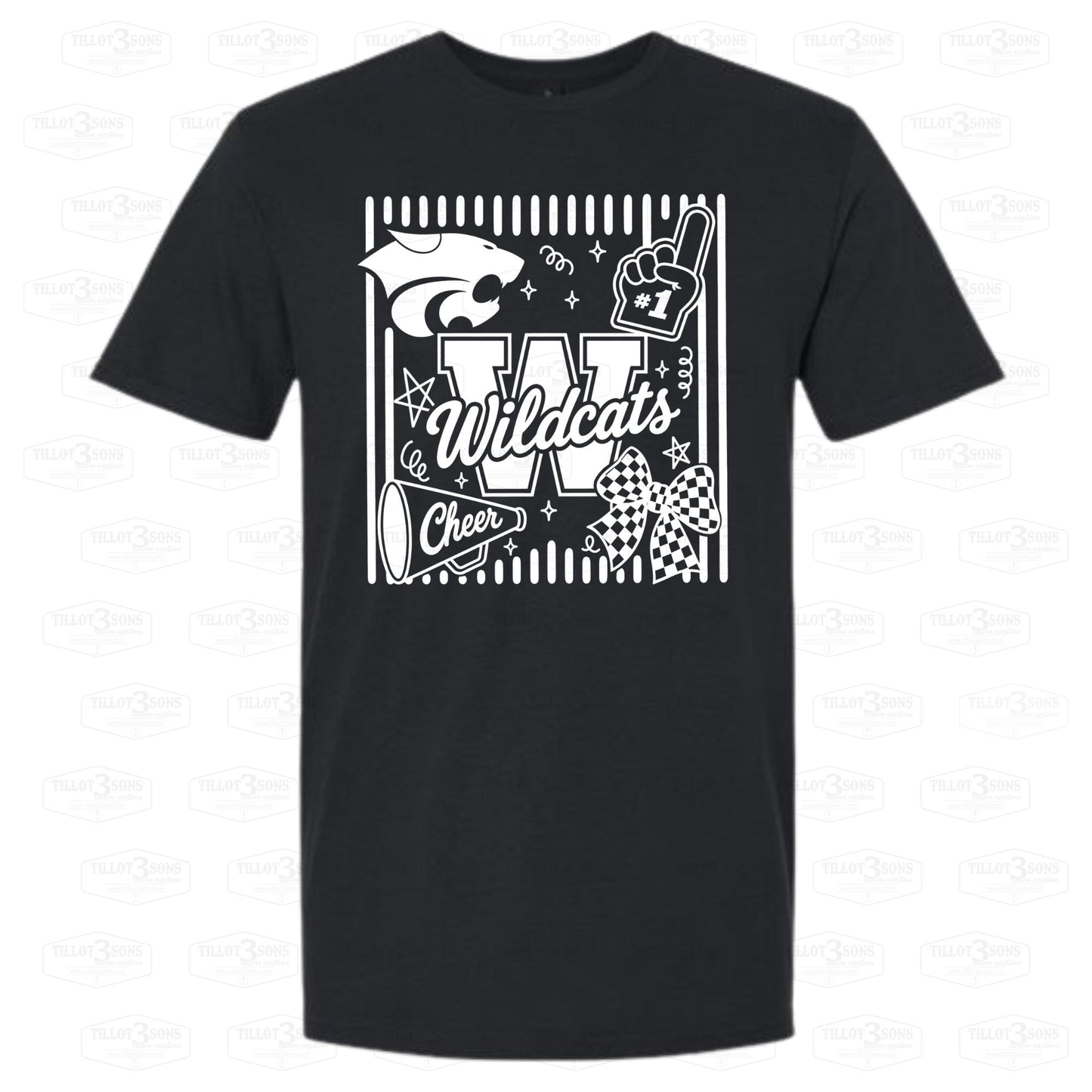 Preppy Wildcat Cheer Shirt