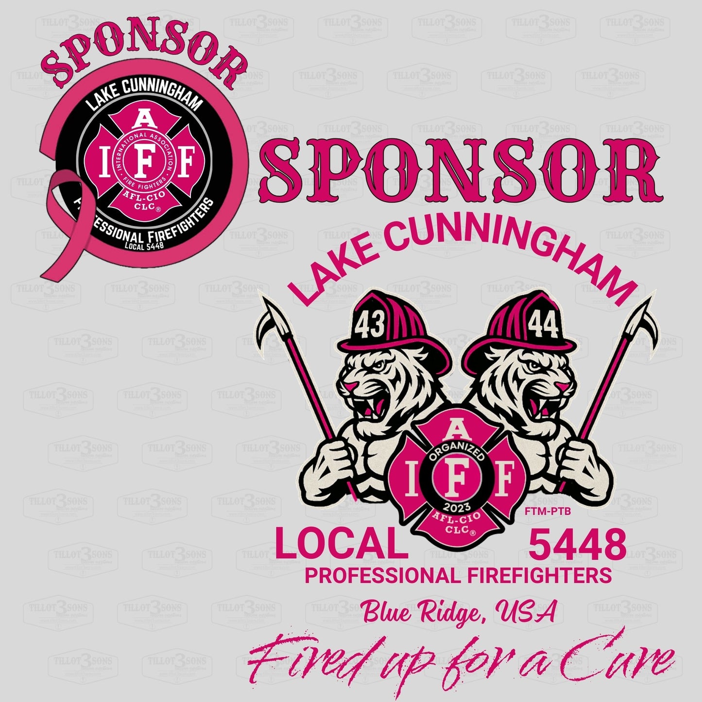 Lake Cunningham Fire Department - IAFF SPONSORS Breast Cancer Awareness t-shirts