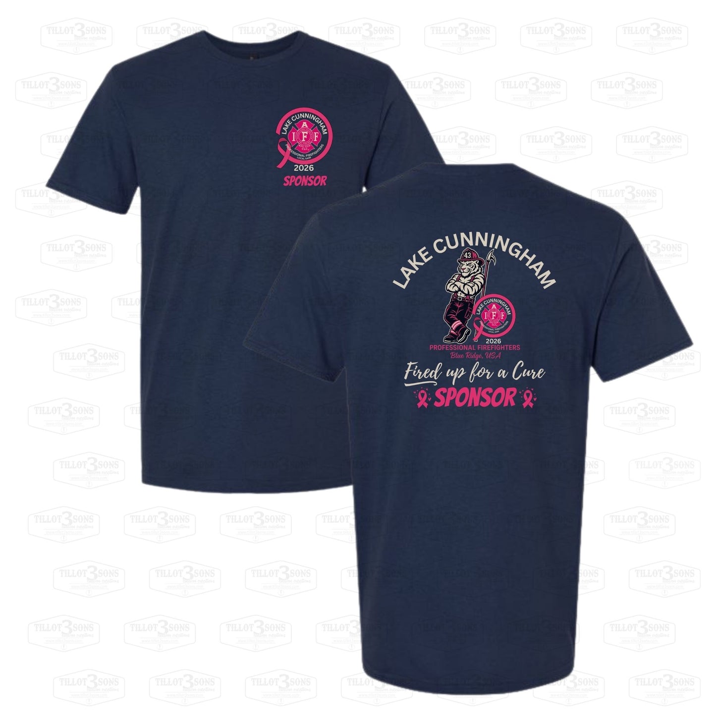 Lake Cunningham Fire Department  - IAFF Breast Cancer Awareness t-shirts 2026
