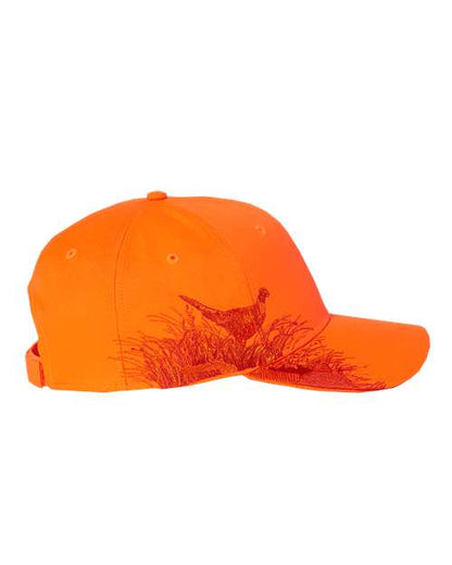 DRI-DUCK HEADWEAR Pheasant Cap - D3261 Taupe with laser engraved patch added to the front