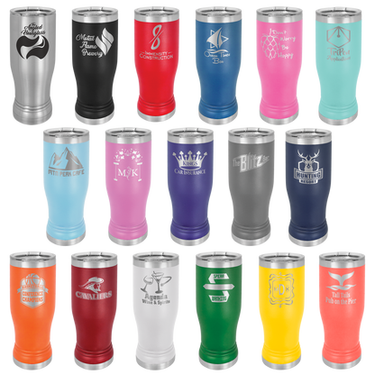 Personalized Laser Engraved Pilsner Polar Camel 14 oz or 20 oz image 2