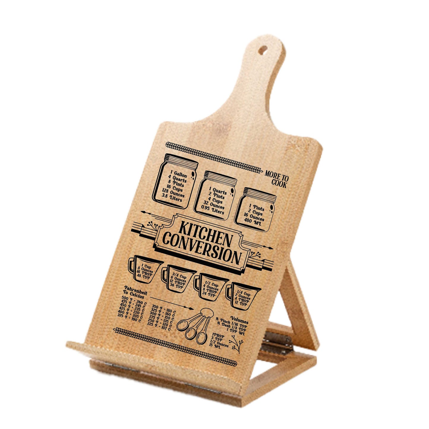 Cutting Board Cookbook Easel/Stand - Personalized