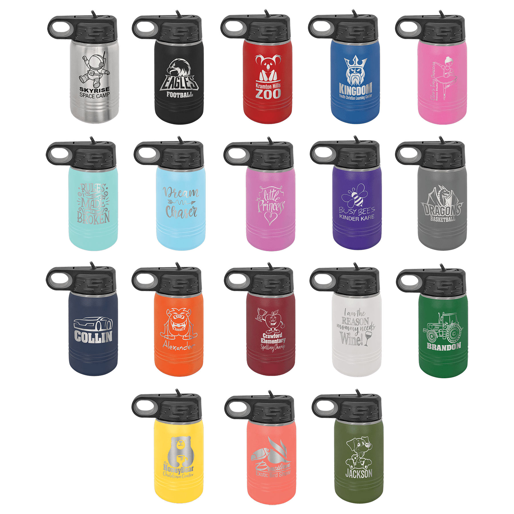 12 oz Polar Camel Water Bottle image 1