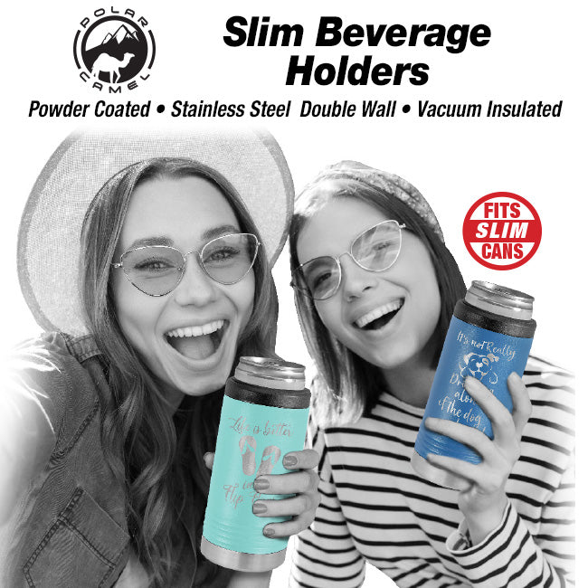 Slim Beverage Holders with Laser Engraved Personalization image 3