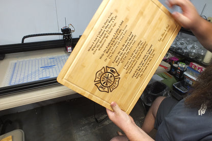 The Firefighter's | Fireman's Prayer cutting board