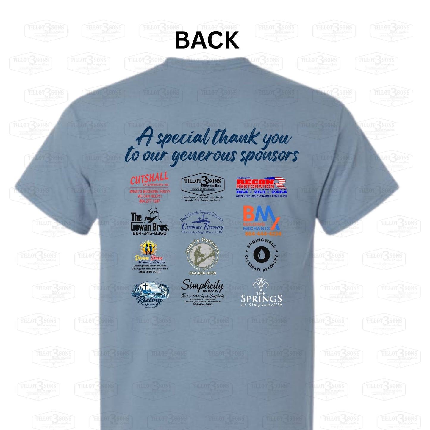 1st Annual Celebrate Recovery Spring Jam t-shirts