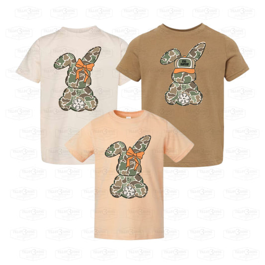 Camo Bunnies -Infant and toddler t-shirts