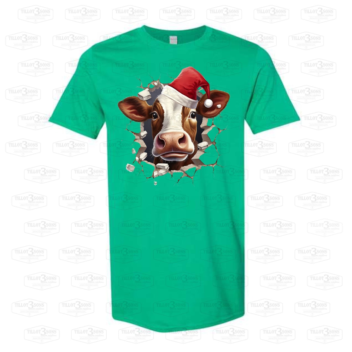 Santa Cow break through | graphics t-shirt or sweatshirt