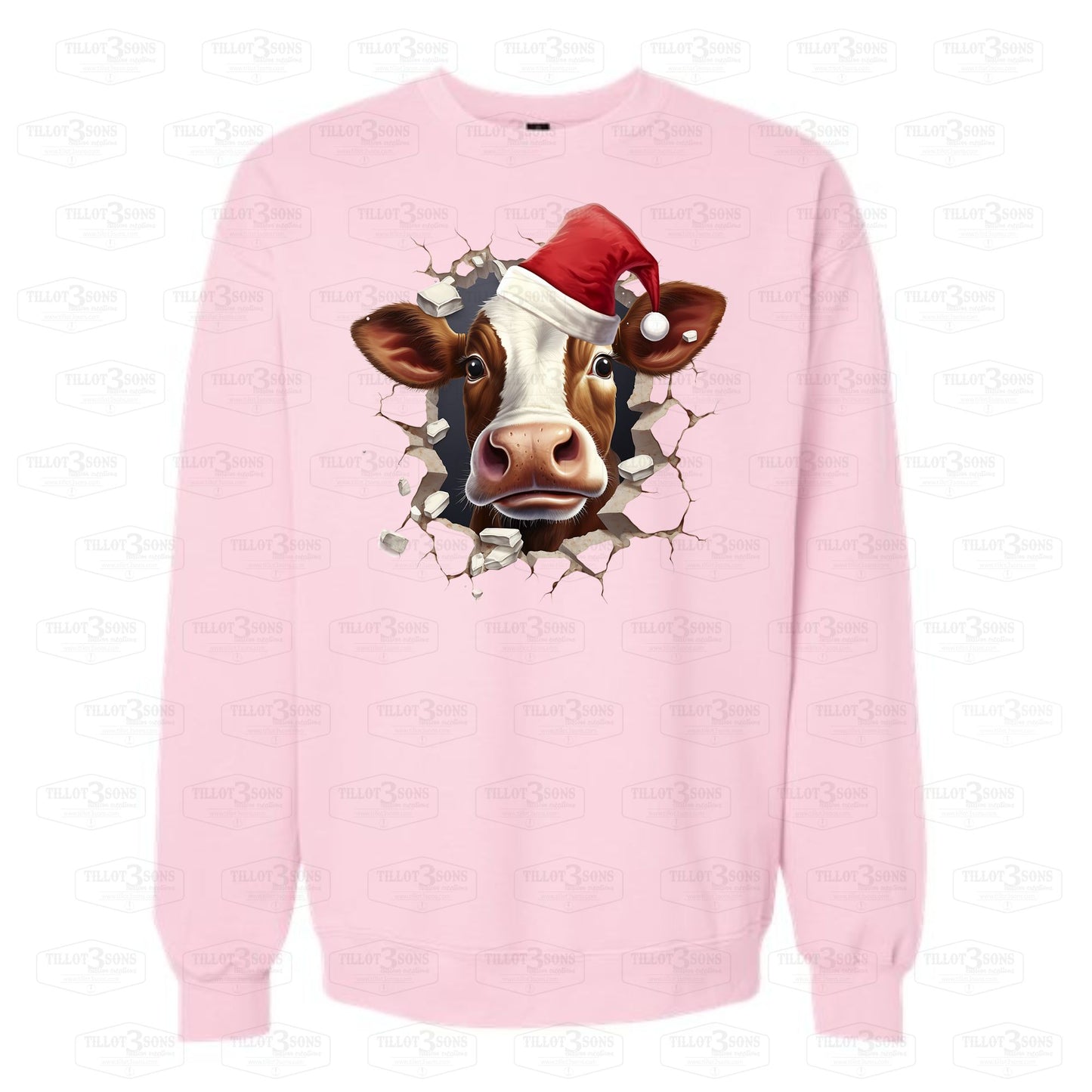 Santa Cow break through | graphics t-shirt or sweatshirt