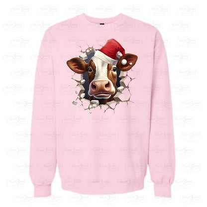 Santa Cow break through | graphics t-shirt or sweatshirt