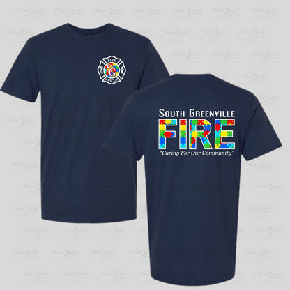 South Greenville Fire Department - Autism Awareness t-shirt