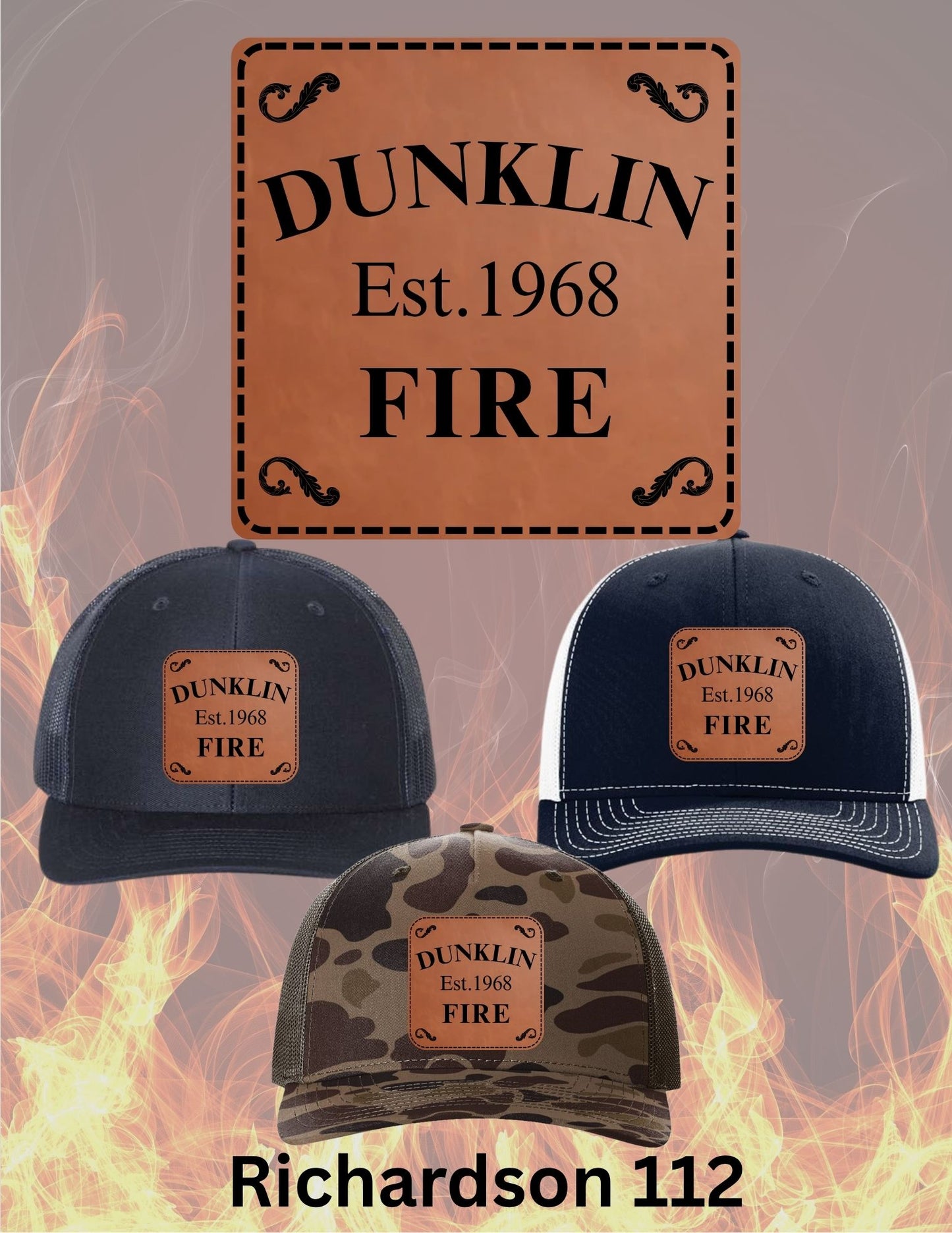 Dunklin Fire-Rescue Richardson Hat with patch