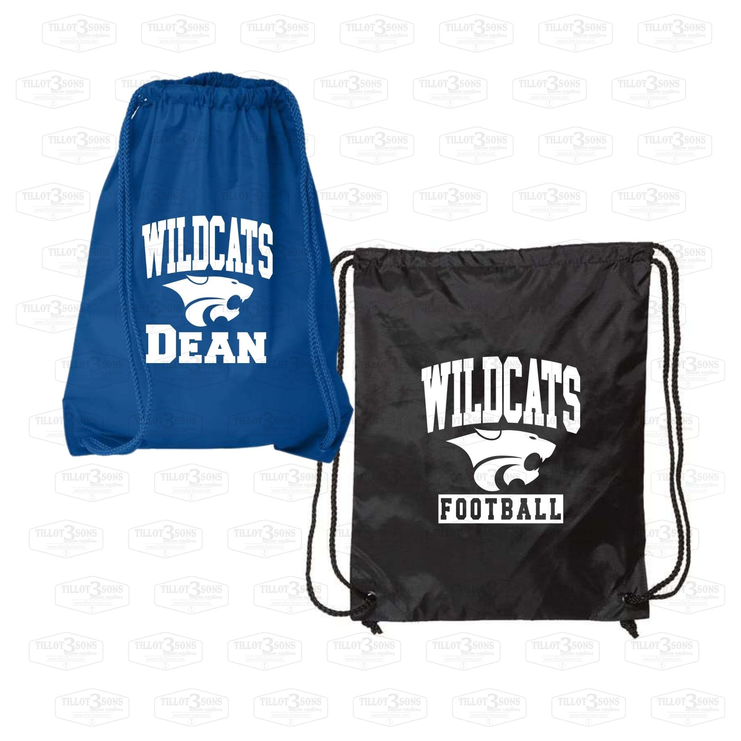 Drawstring bag with optional personalization