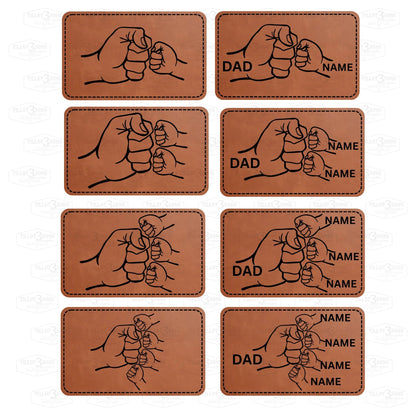 Custom Fist Bump Hats with dad, grandpa,etc and kids